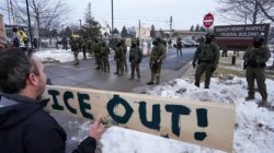 Two starkly opposed Americas laid bare by deadly ICE shooting