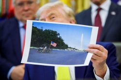 Trump blames 'vandals' for Reflecting Pool damage as former Olympian arrested